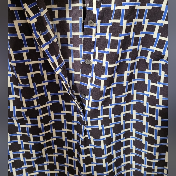 Talbots Petites Blue Shirt Medium - Picture 4 of 9